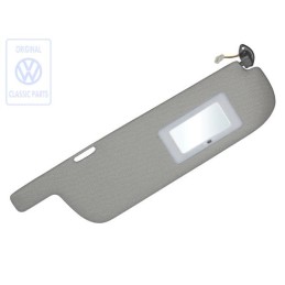 Original VW Sun Visor With Illuminated Mirror Smoke Grey - 255857552B 1AX