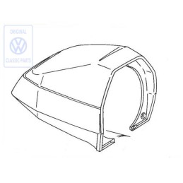 Original VW Cover For Tachograph Satin Black - 251957083 01C