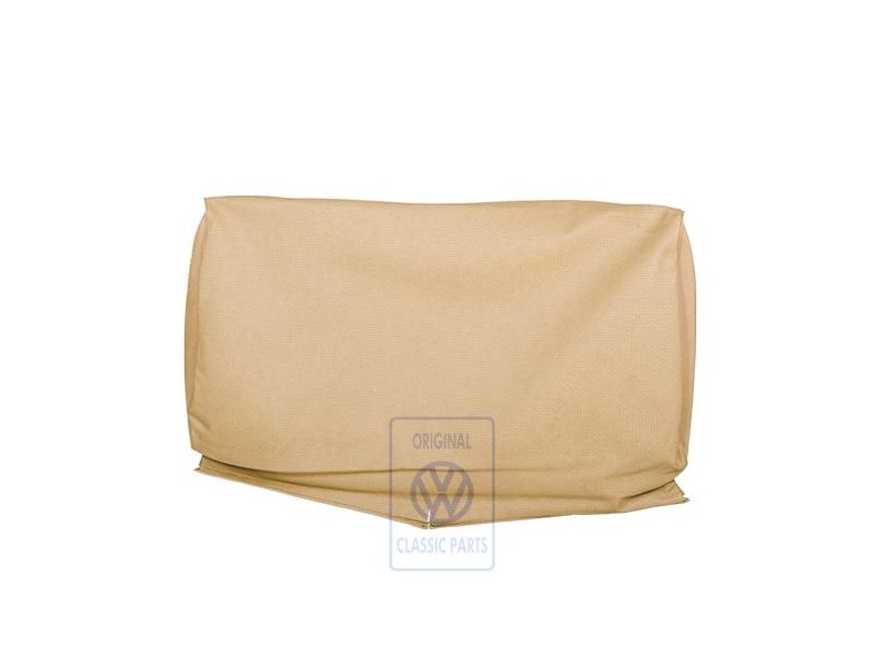 Original VW Backrest Cover Leatherette Saiga Beige - 253883455 TQ9