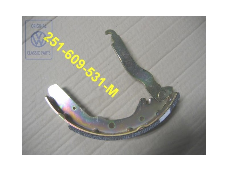 Original VW Brake Shoe With Lining And Brake Lever - 251609531M