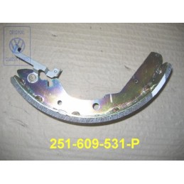 Original VW Brake Shoe With Lining And Adjusting Lever - 251609531P