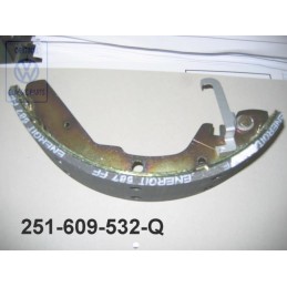 Original VW Brake Shoe With Lining And Adjusting Lever - 251609532Q