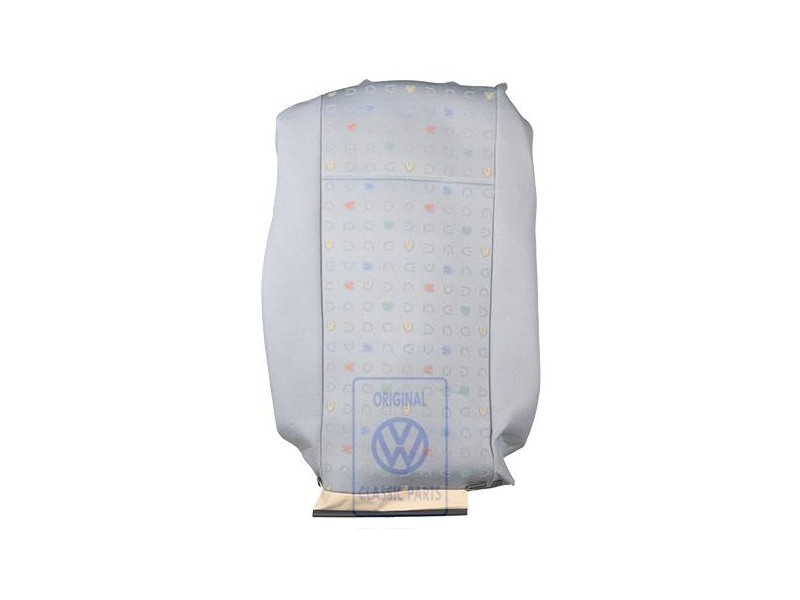 Original VW Backrest Cover Fabric Flannel Grey - 7D0883455ASHQA