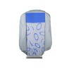 Original VW Backrest Cover Fabric Flannel Grey/Blue - 7D0883455ATHQU