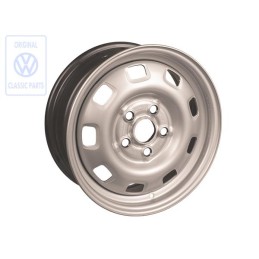 Original VW Steel Rim Chrome Colored - 701601027B 091