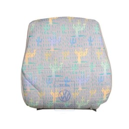 Original VW Backrest Cover Fabric Grey Brown/Cactus - 703881805N FBH