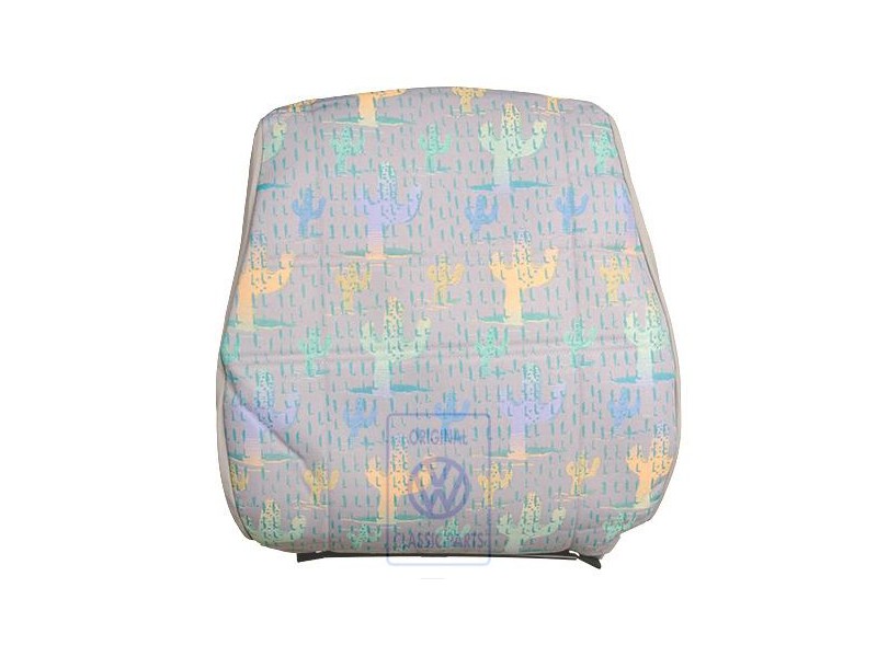 Original VW Backrest Cover Fabric Grey Brown/Cactus - 703881805N FBH