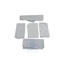 Original VW 1 Set Curtains Flannel Grey - 703898751A 2MP