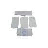 Original VW 1 Set Curtains Flannel Grey - 703898751A 2MP