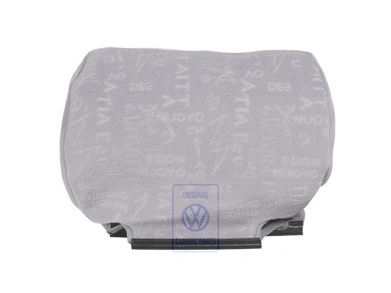Original VW Head Restraint Cover Cloth Flannel Grey - 7D0881921B EBX