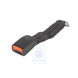 Original VW Belt Latch With Belt Strap Satin Black - 701857878A 01C