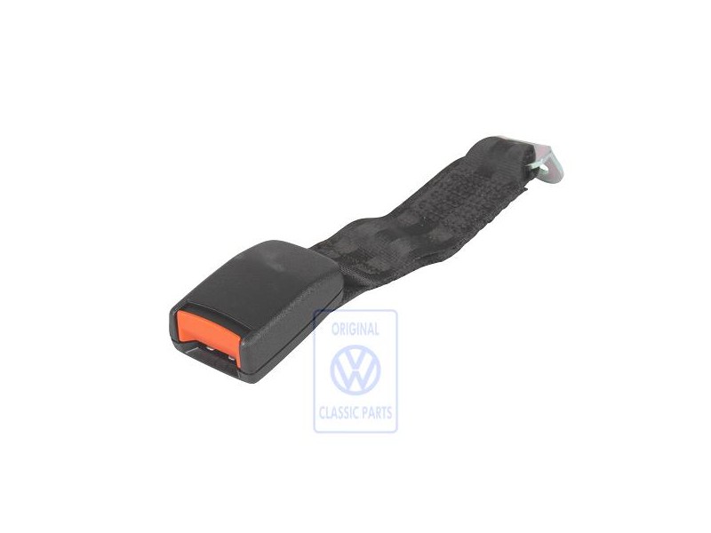 Original VW Belt Latch With Belt Strap Satin Black - 701857878A 01C