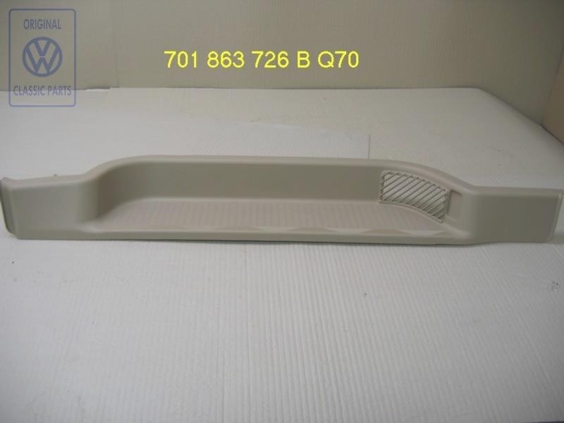 Original VW Step Insert Light Beige - 701863726B Q70