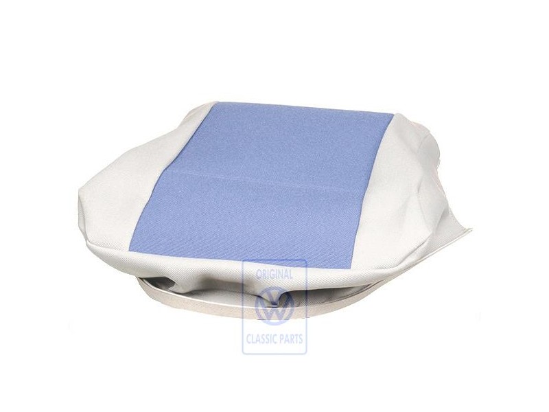 Original VW Seat Covering Fabric Flannel Grey/Blue - 7D0883405R HRC