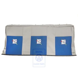 Original VW Backrest Cover Fabric Flannel Grey/Blue - 7D0885805S HRD
