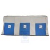 Original VW Backrest Cover Fabric Flannel Grey/Blue - 7D0885805S HRD