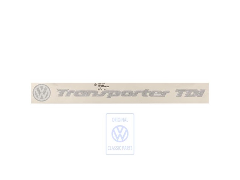 Original VW Inscription Titanium Silver Dark/White - 707853689A CEV
