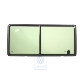 Original VW Complete Sliding Window Satin Black - 7D0847712P 01C