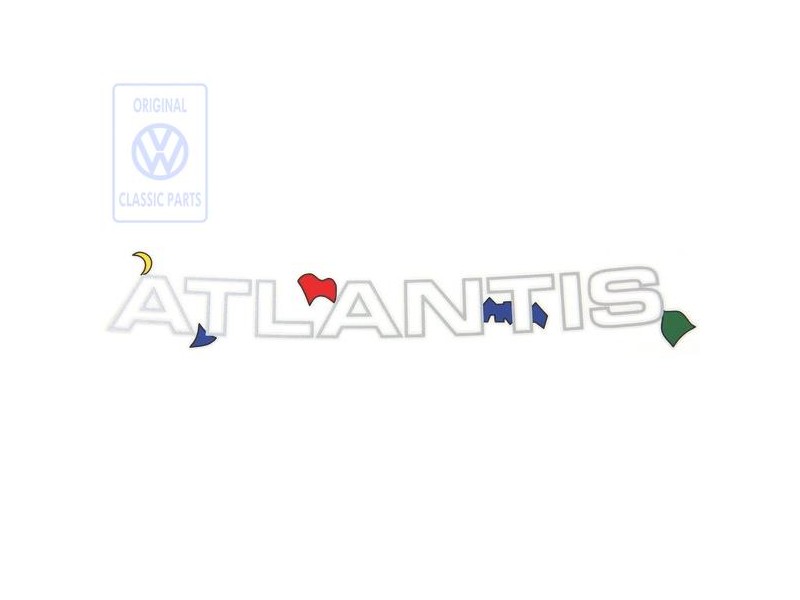 Original VW Film Lettering Silver/Blue/Red/Green/Yellow - 7D0854431D 45Z