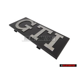 Original VW GTI Front Grill Badge Black Brushed Silver - 171853679 EG8