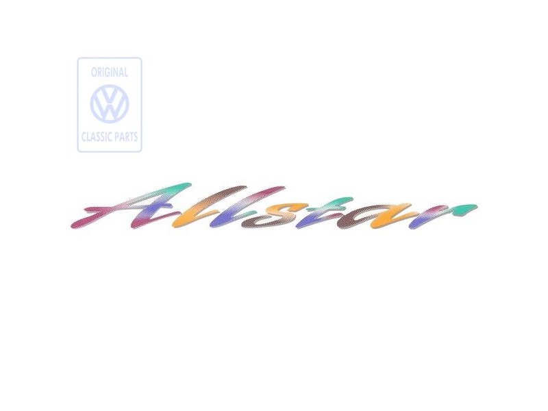 Original VW Film Lettering Green/Orange - 7D0854431 DGZ