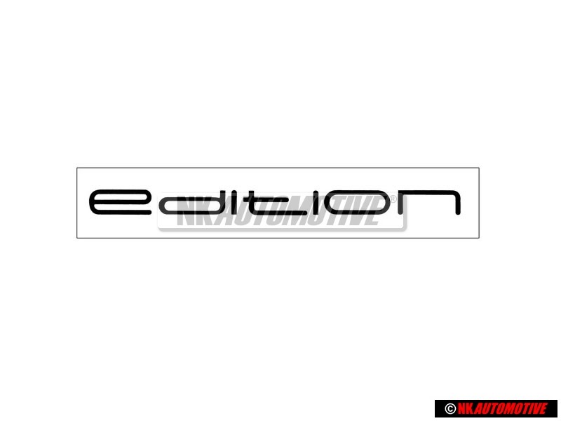 Original VW Edition Boot Trunk Decal Badge Emblem Sticker - 6N0853750C 1Y4
