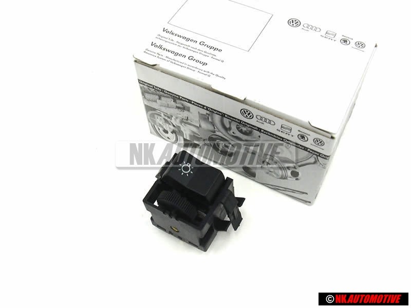 Original VW Headlight Switch with Panel Lighting Rheostat Dimmer - 251941531T