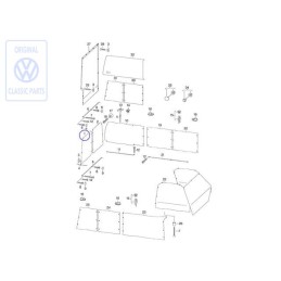 Original VW Curtain For Rear Window - 701070400F