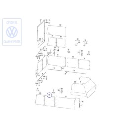 Original VW Curtain For Side Window - 701070412C