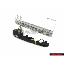 Original VW Door Handle Outer Left Black - 155837205A