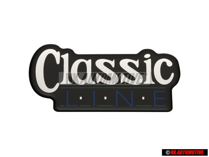 Original VW Classic Line Side Badge Emblem Decal - 155853687L BWV