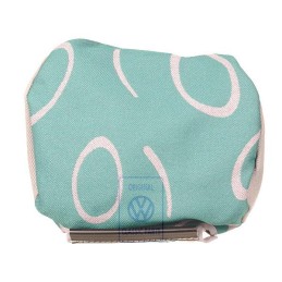 Original VW Head Restraint Cover Cloth Flannel Grey/Green - 7D0881921P HQN