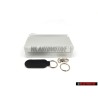 Original VW R32 Leather Keychain Keyring Key Fob Black - 1J0860357