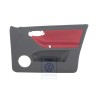 Original VW Door Panel Trim Cloth Flash Red/Off-Black - 6N4867012CNHLX
