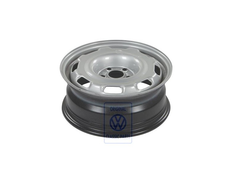Original VW Steel Rim Chrome Colored - 1H0601025K 091