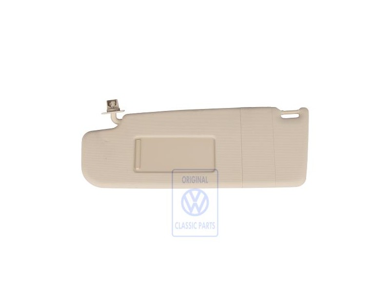 Original VW Sun Visor With Mirror And Cover Cream - 6N0857551F 2J6