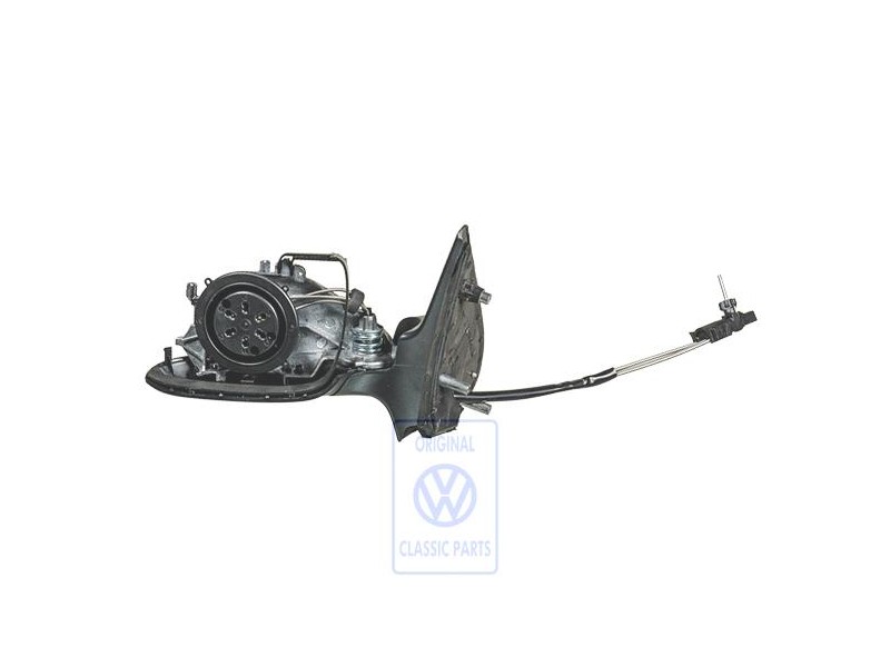 Original VW Exterior Mirror Housing Satin Black - 6N1857507G 01C