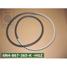 Original VW Door Seal Satin Black/Cream - 6N4867365K HGZ
