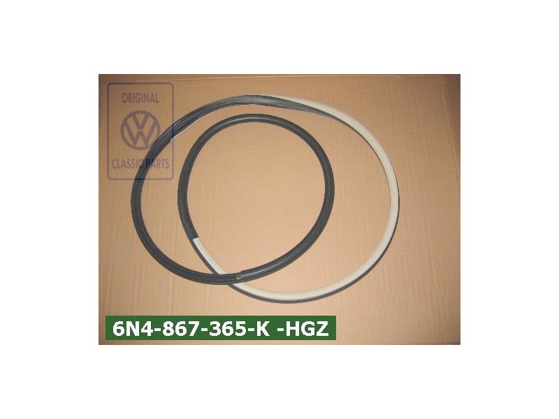Original VW Door Seal Satin Black/Cream - 6N4867365K HGZ