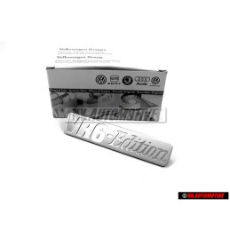 Original VW VR6 EDITION Side Badge Emblem Aluminium - 1H6853714J Z50