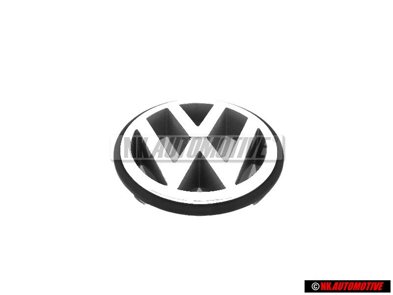Original VW Front Grill Badge Emblem Chrome - 3A0853600