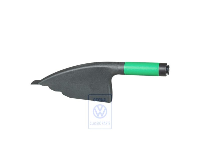 Original VW Brake Lever Trim Leather Green/Black - 6X0711461A HRE