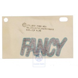 Original VW Film Lettering Dark-Grey Metallic/Turquoise - 871853750D WC1
