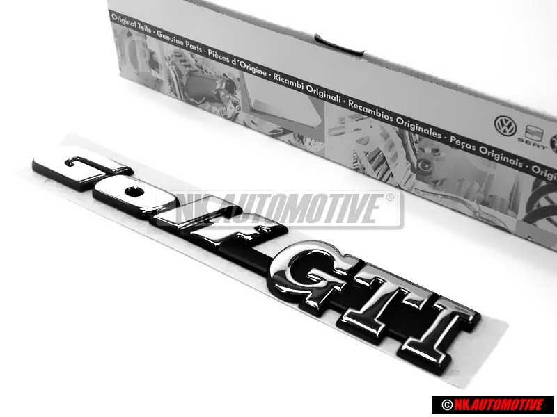 Original VW GOLF GTI Rear Boot Badge Emblem Chrome - 1H6853687ADZ10