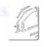 Original VW Reinforcement For A-Pillar - 535809621C
