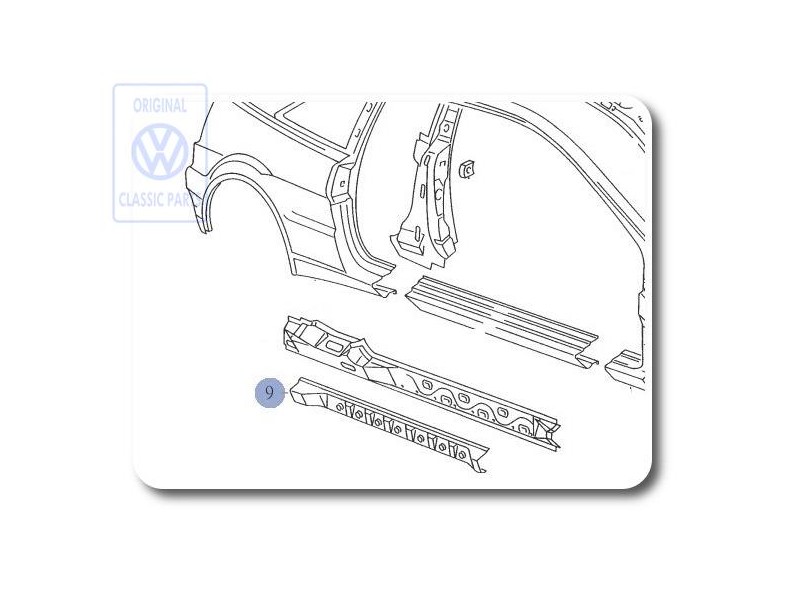 Original VW Additional Reinforcement - 535809706