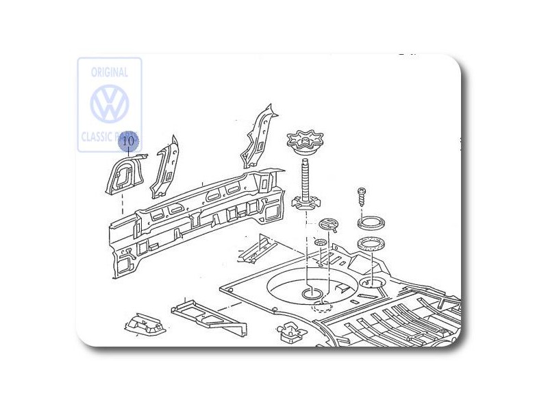 Original VW Mounting For Tail Light - 535813328