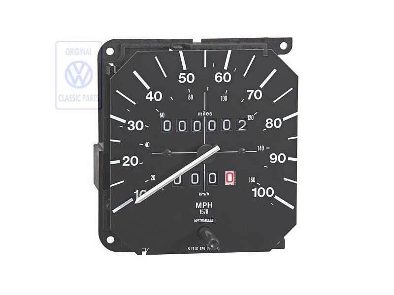 Original VW Speedometer With Mile Trip Recorder - 861957023G