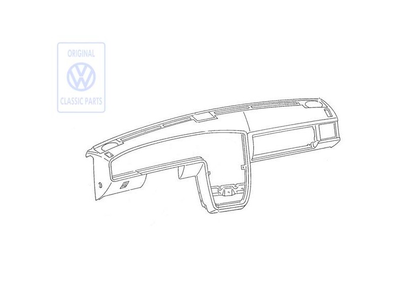 Original VW Dashboard Black - 535857003H 4FB