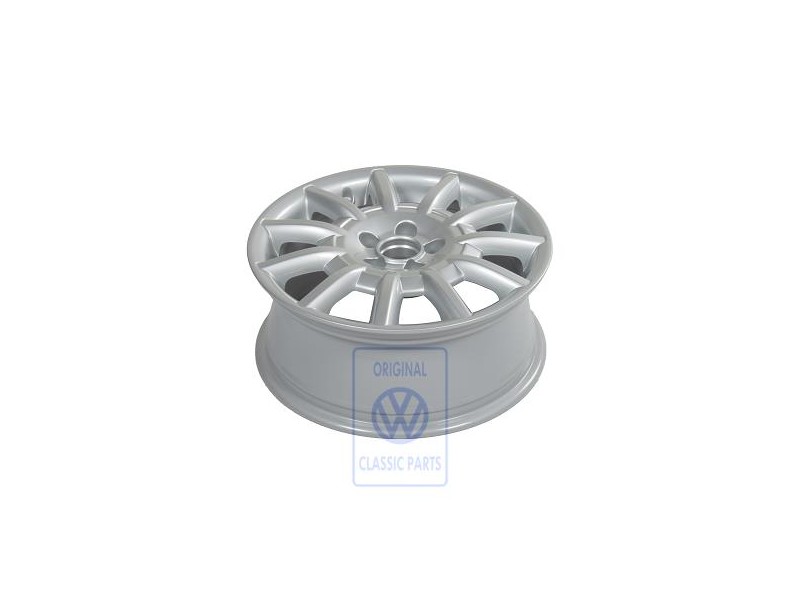 Original VW Aluminium Rim Bright Chrome - 1C0601025T 8Z8